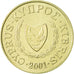 Munten, Cyprus, 5 Cents, 2001, PR+, Nickel-brass, KM:55.3