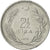 Moneda, Turquía, 2-1/2 Lira, 1976, MBC+, Acero inoxidable, KM:893.2