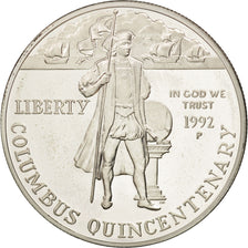 Vereinigte Staaten, Dollar, 1992, U.S. Mint, Philadelphia, UNZ, Silber, KM:238