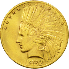 Coin, United States, Indian Head, $10, Eagle, 1932, U.S. Mint, Philadelphia