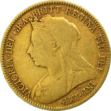 Grande-Bretagne, Victoria, 1/2 Sovereign, 1897, TB, Or, KM:784