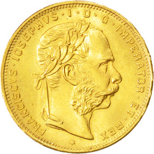 Austria, Franz Joseph I, 8 Florins-20 Francs, 1892, SPL, Oro, KM:2269