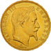France, Napoleon III, 50 Francs, 1862, Strasbourg, EF(40-45), KM 804.2