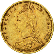 Grande-Bretagne, Victoria, 1/2 Sovereign, 1892, Londres, TTB, Or, KM:766