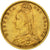 Gran Bretaña, Victoria, 1/2 Sovereign, 1892, London, MBC, Oro, KM:766