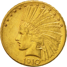 Munten, Verenigde Staten, Indian Head, $10, Eagle, 1910, U.S. Mint, Denver, PR