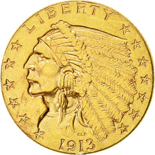 Münze, Vereinigte Staaten, Indian Head, $2.50, 1913, Philadelphia, KM128