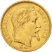 France, Napoleon III, 20 Francs, 1862, Paris, Gold, KM:801.1