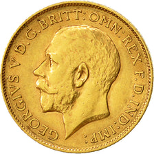 Monnaie, Grande-Bretagne, George V, 1/2 Sovereign, 1911, TTB+, Or, KM:819