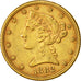 Moneta, Stati Uniti, Coronet Head, $5, Half Eagle, 1882, U.S. Mint