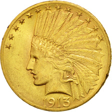 Moneta, Stati Uniti, Indian Head, $10, Eagle, 1913, U.S. Mint, Philadelphia