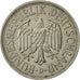 Moneda, ALEMANIA - REPÚBLICA FEDERAL, 2 Mark, 1951, Munich, MBC+, KM 111