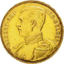 Moneta, Belgio, 20 Francs, 20 Frank, 1914, BB+, Oro, KM:78