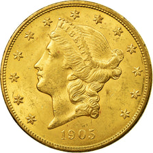 Moeda,Estados Unidos da América,Liberty Head, $20,Double Eagle,1905,Philadelphia