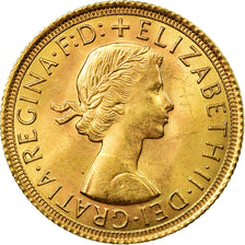 Münze, Großbritannien, Elizabeth II, Sovereign, 1965, VZ, Gold, KM:908