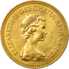 Moeda, Grã-Bretanha, Elizabeth II, Sovereign, 1976, AU(55-58), Dourado, KM:919