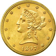 Monnaie, États-Unis, Coronet Head, $10, Eagle, 1897, U.S. Mint, Philadelphie