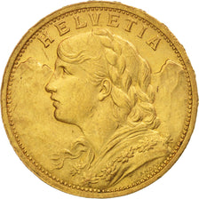 Svizzera, 20 Francs, 1898, Bern, SPL, Oro, KM:35.1