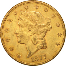 United States, Liberty Head, $20, Double Eagle, 1877-S, KM:74.3