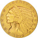 United States, Indian Head, $5, Half Eagle, 1909, U.S. Mint, Denver, EF(40-45)