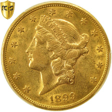 Estados Unidos, Liberty Head, $20, Double Eagle, 1899, San Francisco, PCGS AU55