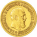 Moneda, Rusia, Alexander III, 5 Roubles, 1889, St. Petersburg, MBC, Oro, KM:42