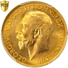 Gran Bretaña, George V, Sovereign, 1925, PCGS, MS66, FDC, Oro, KM:820, graded