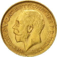 Munten, Groot Bretagne, George V, 1/2 Sovereign, 1914, ZF, Goud, KM:819