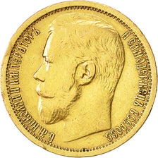 Coin, Russia, Nicholas II, 15 Roubles, 1897, St. Petersburg, EF(40-45), Gold