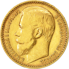 Münze, Russland, Nicholas II, 15 Roubles, 1897, St. Petersburg, SS+, Gold