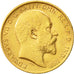 Moneda, Gran Bretaña, Edward VII, 1/2 Sovereign, 1908, MBC+, Oro, KM:804