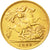 Coin, Great Britain, Edward VII, 1/2 Sovereign, 1908, AU(50-53), Gold, KM:804