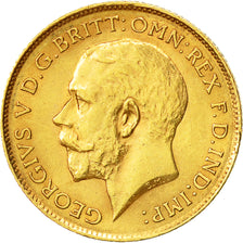 Münze, Großbritannien, George V, 1/2 Sovereign, 1912, VZ, Gold, KM:819