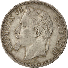 Münze, Frankreich, Napoleon III, 5 Francs, 1862, Sans lettre, SS, Silber