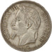 Moneda, Francia, Napoleon III, 5 Francs, 1862, Sans lettre, MBC, Plata