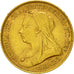 Münze, Großbritannien, Victoria, 1/2 Sovereign, 1894, SS, Gold, KM:784