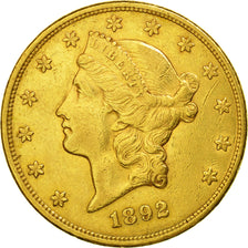 Münze, Vereinigte Staaten, Liberty Head, $20, Double Eagle, 1892, U.S. Mint