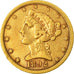 Moneta, Stati Uniti, Coronet Head, $5, Half Eagle, 1892, U.S. Mint, Carson City