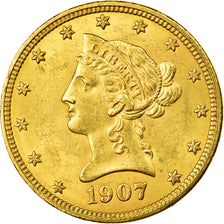 Moeda, Estados Unidos da América, Coronet Head, $10, Eagle, 1907, U.S. Mint