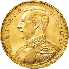 Moneda, Bélgica, 20 Francs, 20 Frank, 1914, EBC+, Oro, KM:79