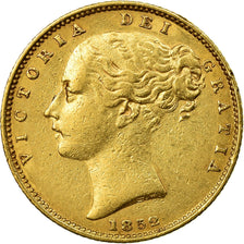 Moeda, Grã-Bretanha, Victoria, Sovereign, 1852, London, EF(40-45), Dourado