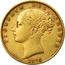 Moneta, Wielka Brytania, Victoria, Sovereign, 1872, London, EF(40-45), Złoto