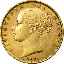 Moneta, Gran Bretagna, Victoria, Sovereign, 1872, London, BB, Oro, KM:736.2