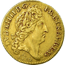 Monnaie, France, Louis XIV, Louis d'or au soleil, Louis d'Or, 1710, Paris, TTB