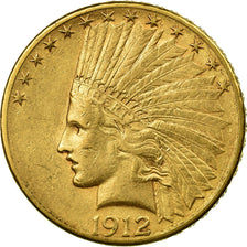 Moneta, Stati Uniti, Indian Head, $10, Eagle, 1912, U.S. Mint, San Francisco