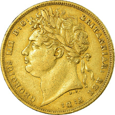 Moneta, Gran Bretagna, George IV, Sovereign, 1822, BB, Oro, KM:682