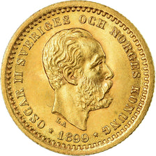 Moneta, Svezia, Oscar II, 5 Kronor, 1899, Stockholm, SPL+, Oro, KM:756