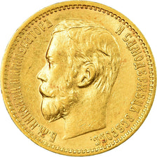 Monnaie, Russie, Nicholas II, 5 Roubles, 1898, St. Petersburg, SUP, Or, KM:62