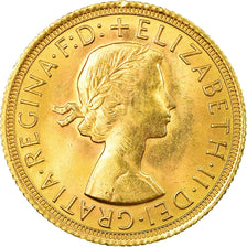 Moneta, Gran Bretagna, Elizabeth II, Sovereign, 1966, SPL, Oro, KM:908