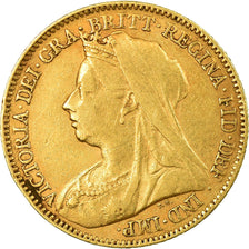 Moneta, Gran Bretagna, Victoria, 1/2 Sovereign, 1898, BB, Oro, KM:784